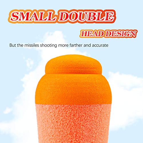 Aevdor 6-Pack Foam Mega Missile Refill Darts for Nerf N-Strike Elite Blasters