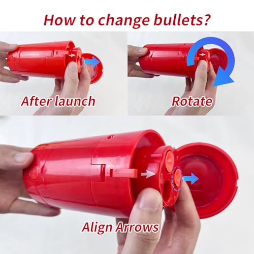 AGM MASTECH Transforming Soda Can Dart Blaster – Novelty Foam Dart Launcher with 30 Darts & 3 Targets, Ages 15+