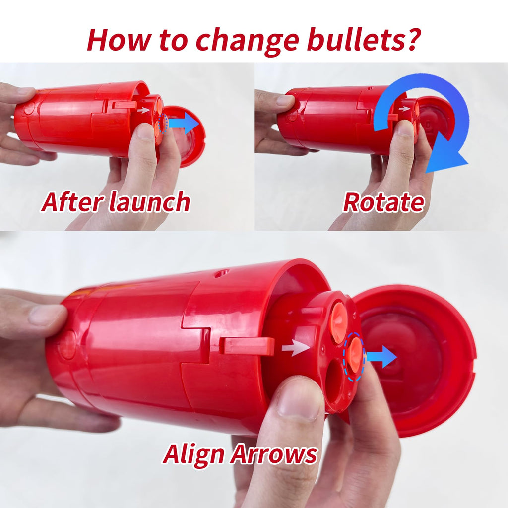 AGM MASTECH Transforming Soda Can Dart Blaster – Novelty Foam Dart Launcher with 30 Darts & 3 Targets, Ages 15+