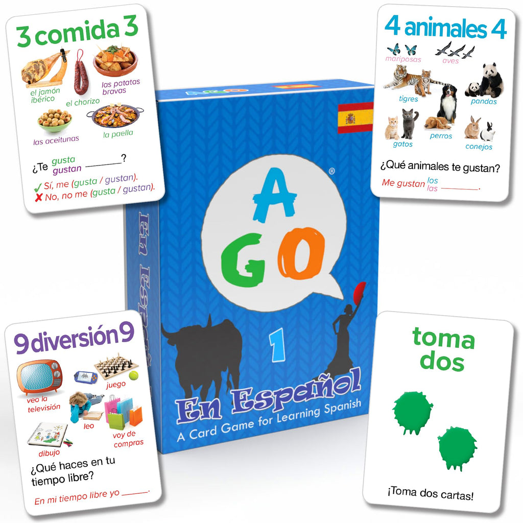 AGO En Español Card Game – Fun Spanish Conversation Practice for Beginners