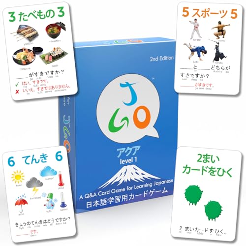 AGO JGO Japanese Conversation Card Game: 54 Cards for Learning Basic Japanese