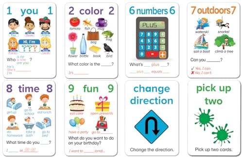 AGO Q&A Blue ESL Card Game Level 1.5 – 54 Cards for English Conversation Practice