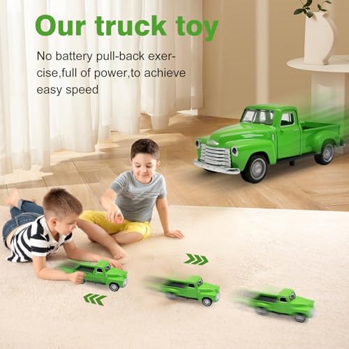 AGSIXZLAN 1:32 Alloy Pull-Back Truck Toy for Toddlers Ages 2-8