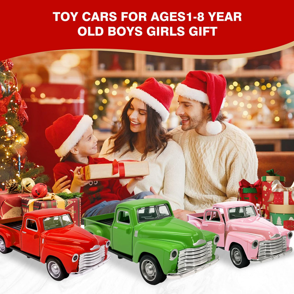 AGSIXZLAN 1:32 Alloy Pull-Back Truck Toy for Toddlers Ages 2-8