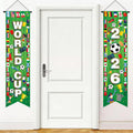 AhfuLife Soccer Tournament Hanging Banner – World Cup 2026 Themed Porch Decor, Style 1
