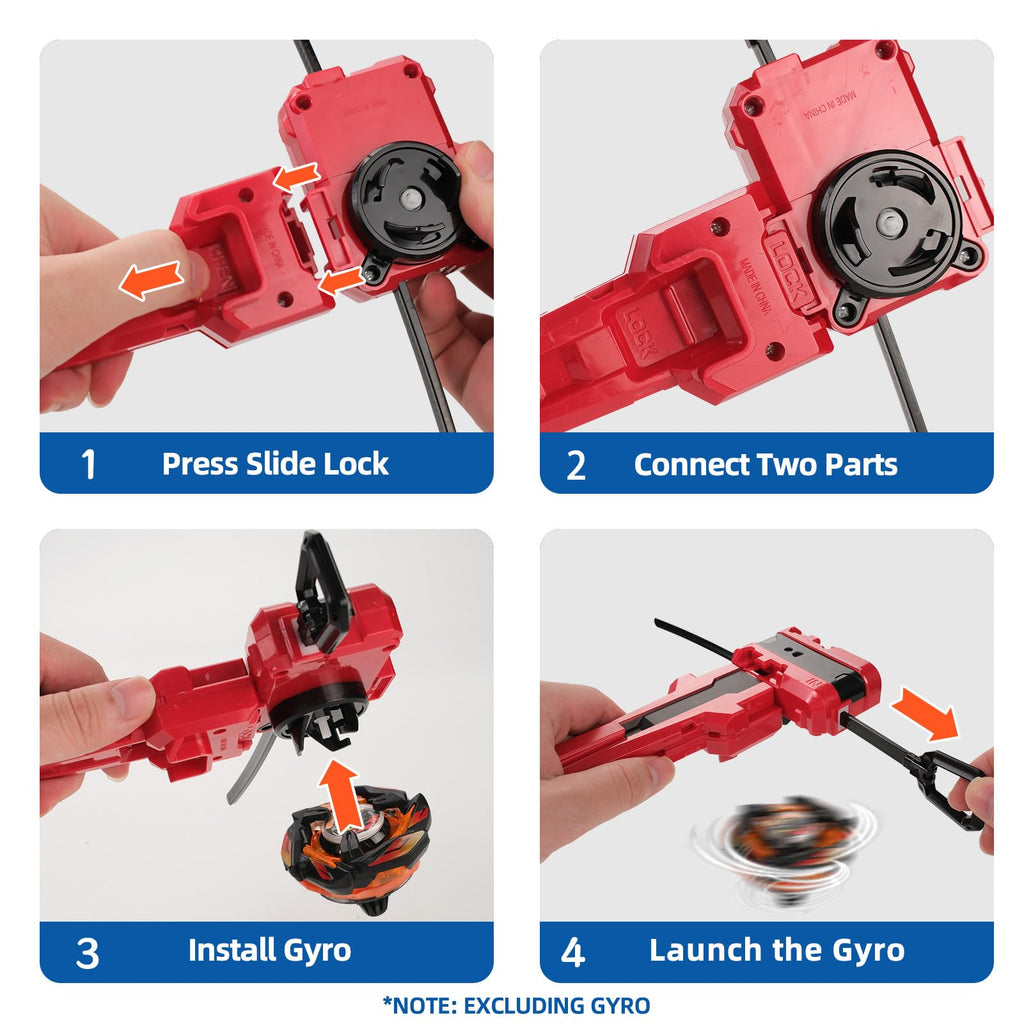 AIBREAY X Winder Launcher with X Grip – Red, Designed for X Series Tops