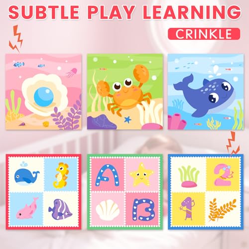 Aiduy Baby Tissue Box Toy - Pink Montessori Sensory Toy for 6-12 Months