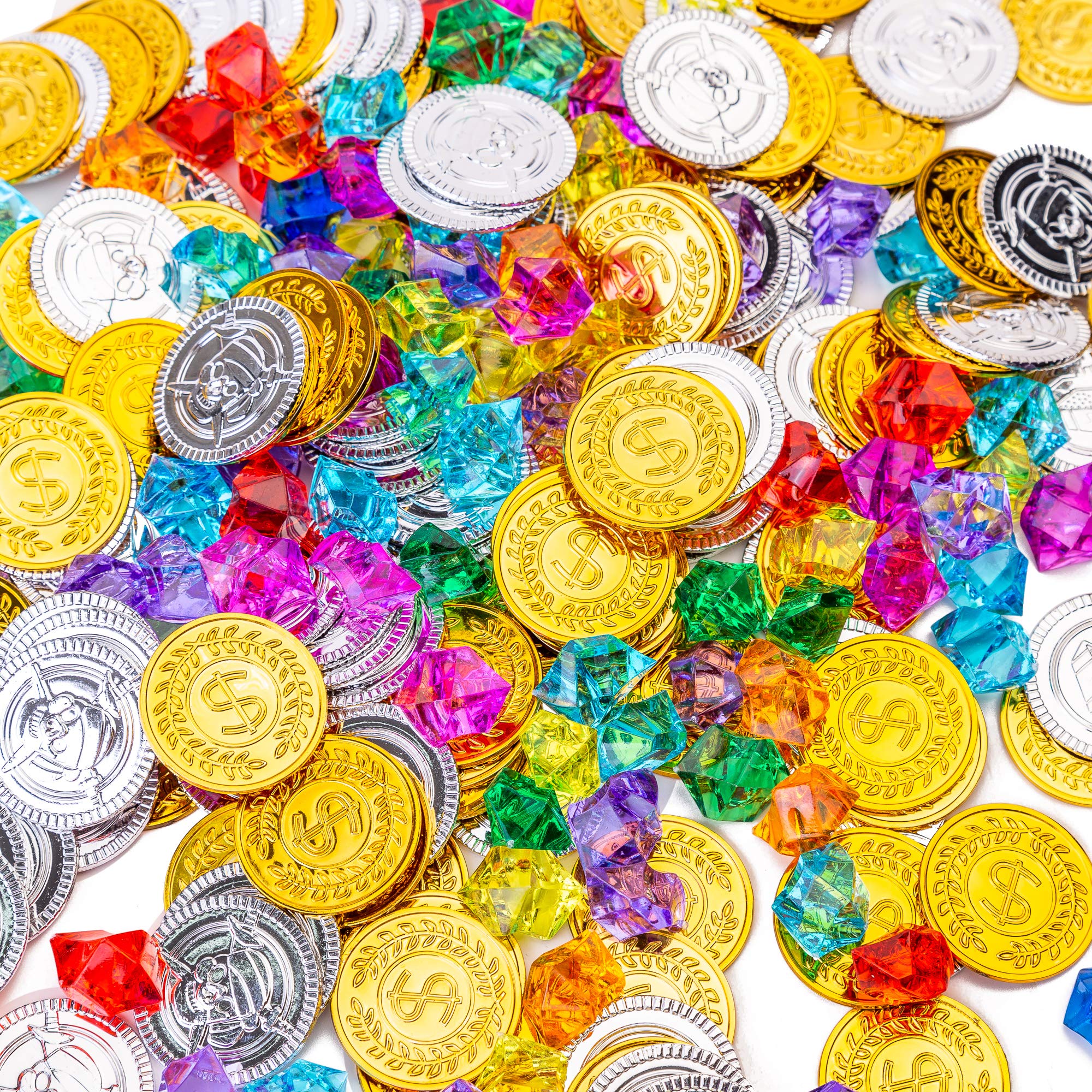 AiFanS Treasure Chest Coins and Gems – 320 Pieces (160 Coins + 160 Gems)