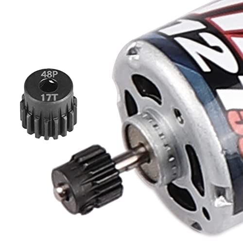 AIMROCK 5-Pack 48P RC Motor Pinion Gears (13T-17T) for 1/10 Scale Cars, Boats & Planes – Hardened Steel