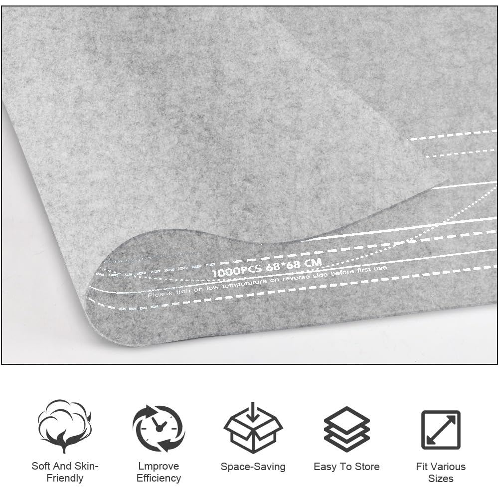 Ainiv Jigsaw Puzzle Mat 2000 Pieces - 47x31.5in Felt Roll Up Board with Sorting Trays & Storage Bag, Gray