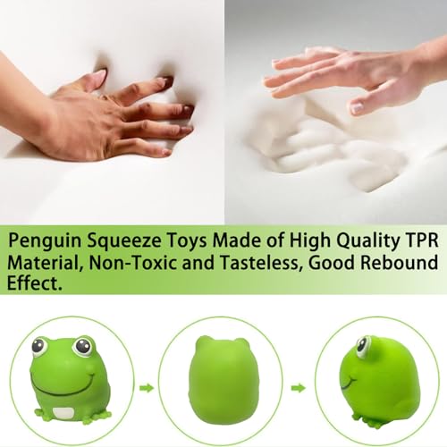 AiSiXin Frog Stress Ball – Soft TPR Squishy Toy for Anxiety Relief, Fun Squeeze Toy for Kids & Adults