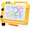 AiTuiTui Magnetic Drawing Board - Colorful Dinosaur Doodle Pad for Toddlers, Mess-Free Travel Toy with Stamps and Letters