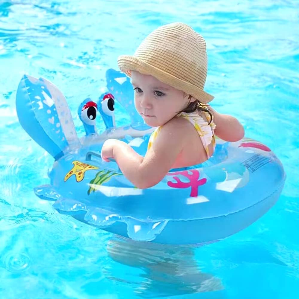 AIYUENCICI Baby Swimming Float - Inflatable Toddler Swim Ring with Handles for Ages 8-48 Months