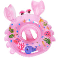 AIYUENCICI Inflatable Baby Swim Float with Handles – Cute Animal Design for Toddlers 8-48 Months (Up to 40 lbs)