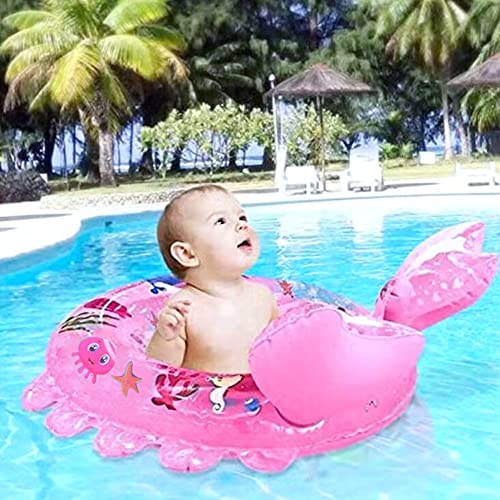 AIYUENCICI Inflatable Baby Swim Float with Handles – Cute Animal Design for Toddlers 8-48 Months (Up to 40 lbs)