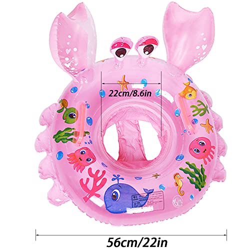 AIYUENCICI Inflatable Baby Swim Float with Handles – Cute Animal Design for Toddlers 8-48 Months (Up to 40 lbs)