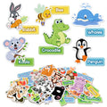 AKAYOK 90-Piece Wild & Farm Animals Felt Board Story Set – Precut with Storage Pouch