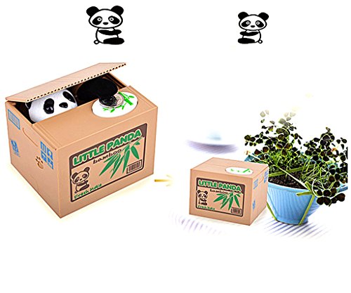 ALIMITOPIA Panda Vocal Mischief Money Box – Stealing Coin Piggy Bank (40 Coin Capacity)