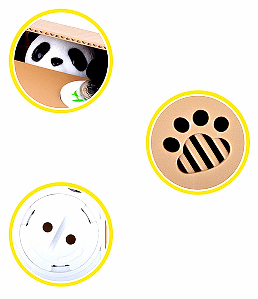 ALIMITOPIA Vocal Mischief Stealing Coin Bank - Cartoon Panda Piggy Bank, Holds 40 Coins, Requires 2 AA Batteries