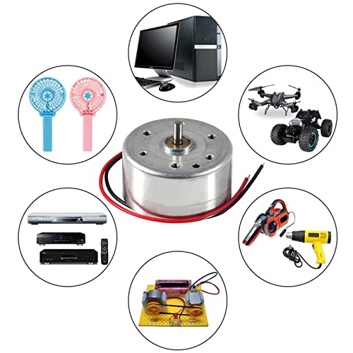 Alinan 10-Pack Mini DC Motors 3V-12V 1500-6500 RPM for DIY STEM Projects