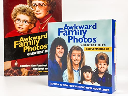 All Things Equal Awkward Family Photos: Greatest Hits Expansion #1 Card Game - 40 New Pictures with 100 Movie Lines