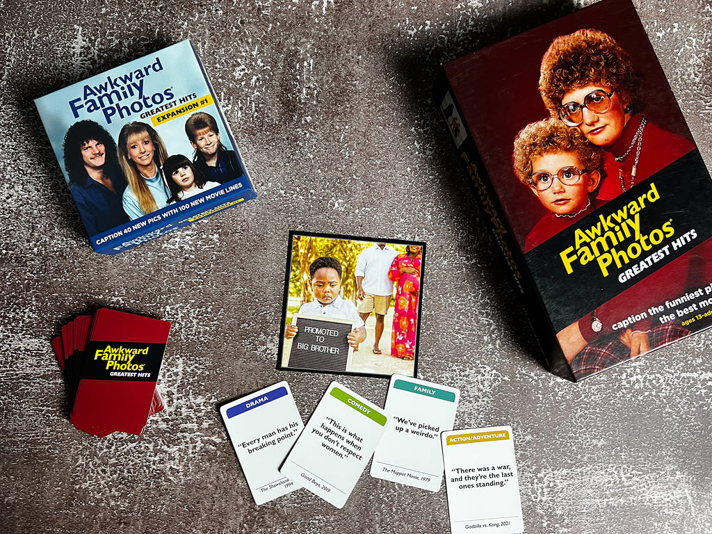 All Things Equal Awkward Family Photos: Greatest Hits Expansion #1 Card Game - 40 New Pictures with 100 Movie Lines