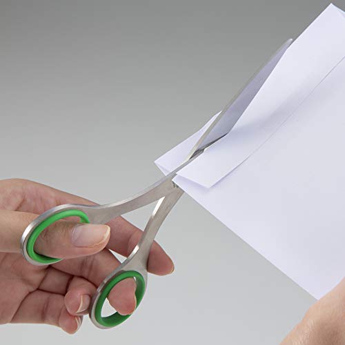 ALLEX Left Handed Office Scissors 6.5" – Green – Japanese Stainless Steel – Made in Japan