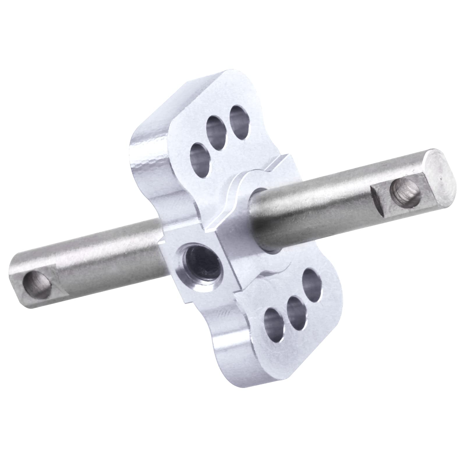 AllinRC Aluminum Differential Locker Spool for Traxxas 2WD 1/10 Scale RC Cars (Silver)
