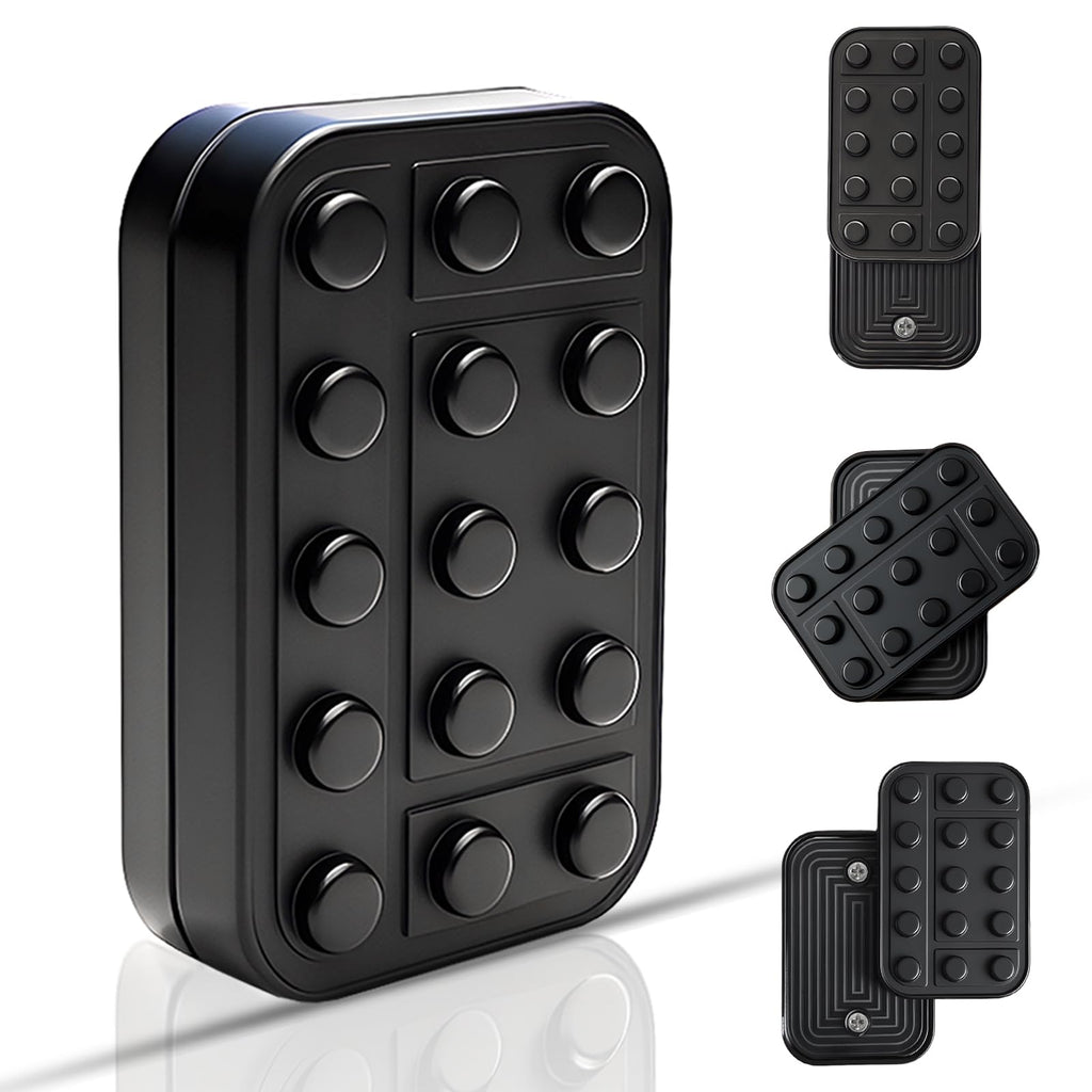 Alloy Black Fidget Slider – Infinite Magnetic Glide for Focus and Anxiety Relief