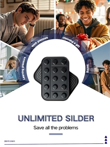 Alloy Black Fidget Slider – Infinite Magnetic Glide for Focus and Anxiety Relief