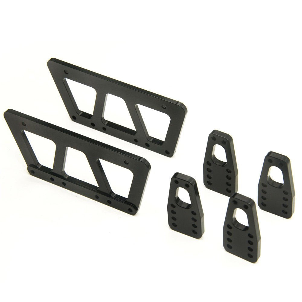 Alloy Chassis Lift Plate Set for Axial SCX10 1/10 RC Crawler – Black Droop Kit