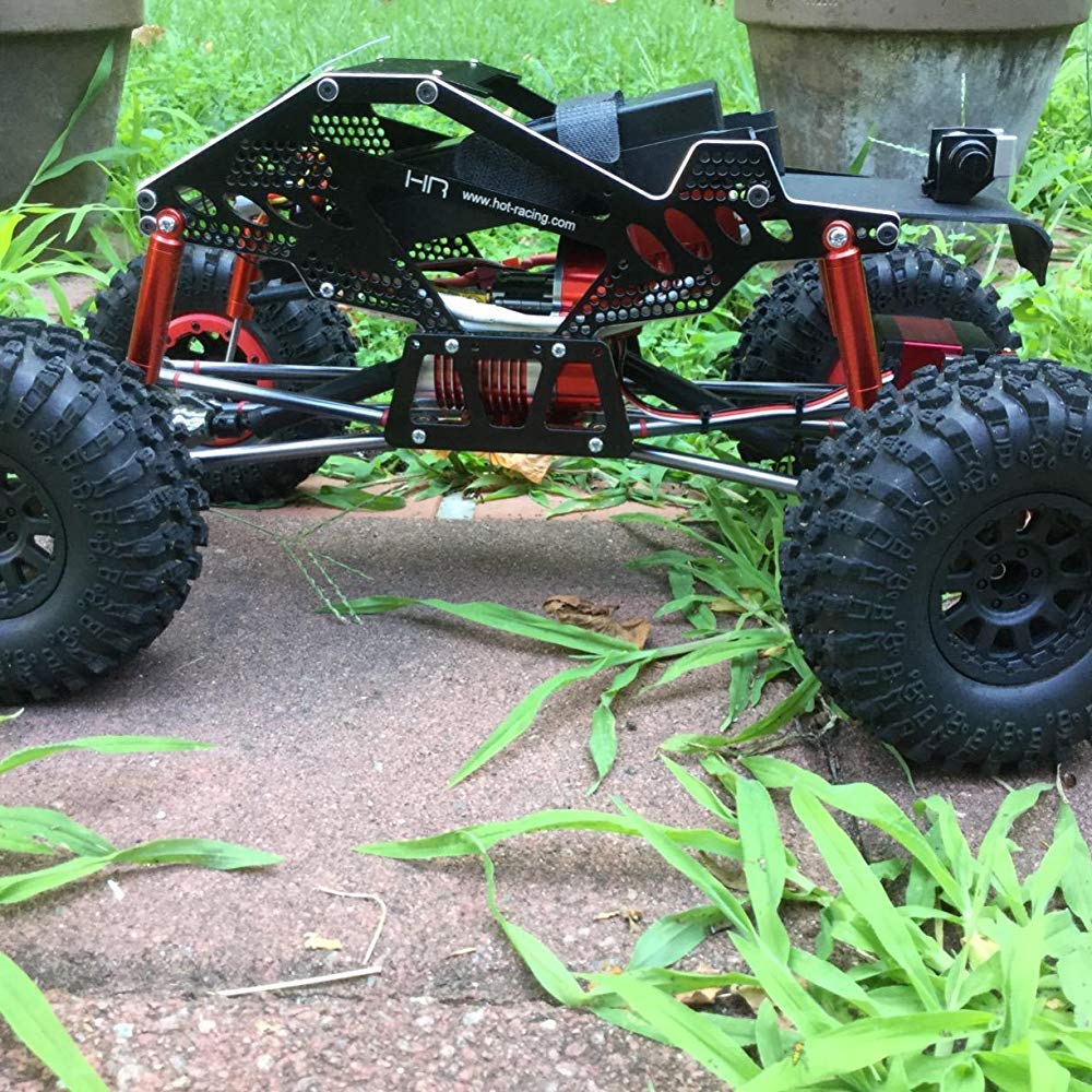 Alloy Chassis Lift Plate Set for Axial SCX10 1/10 RC Crawler – Black Droop Kit
