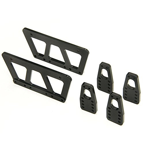 Alloy Chassis Lift Plate Set for Axial SCX10 1/10 RC Crawler – Black Droop Kit