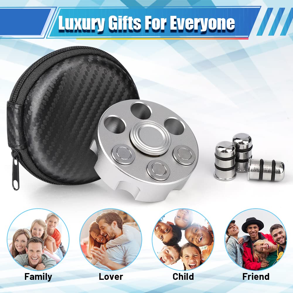 Alloy Metal Fidget Spinner by Amarlozn – Detachable Handheld Toy for Stress Relief with R188 Bearing