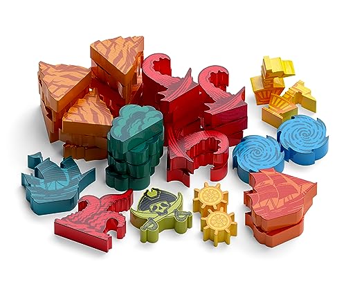 Allplay Sail Meeple Upgrade Pack – Custom Pirate Meeples for the Co-op Trick-Taking Board Game