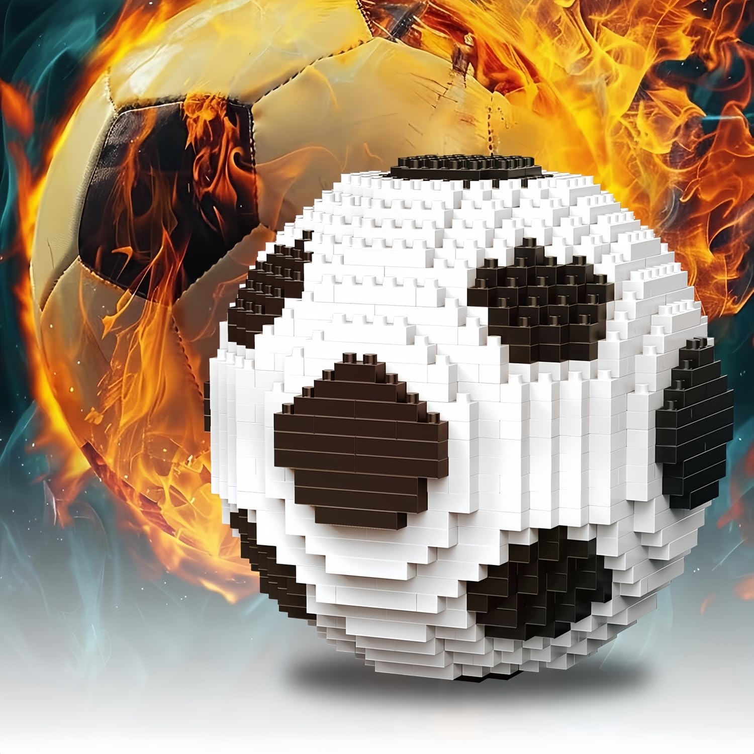 alltogetho Mini Football Building Set – 900+ Micro Blocks Soccer Model for Desk Decor