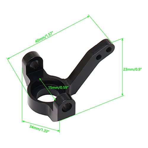 Aluminum Front Knuckle Arms for 1/10 AXIAL SCX10 Rock Crawler (2pcs) – Black Upgrade Parts
