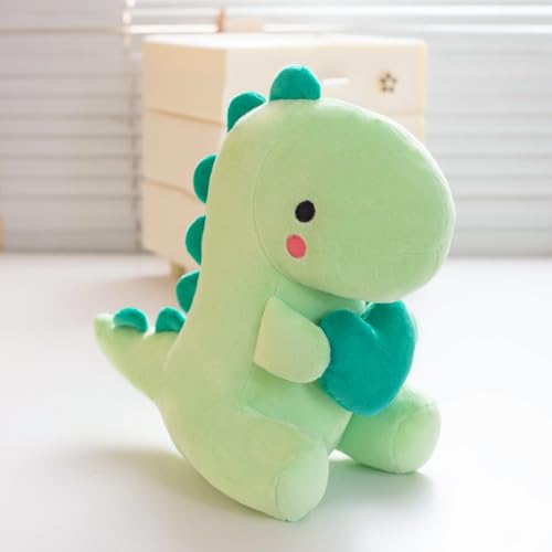 Alwoligag 10.8 Inch Dinosaur Stuffed Animal with Heart Chest Design - Soft Cute Plush Toy