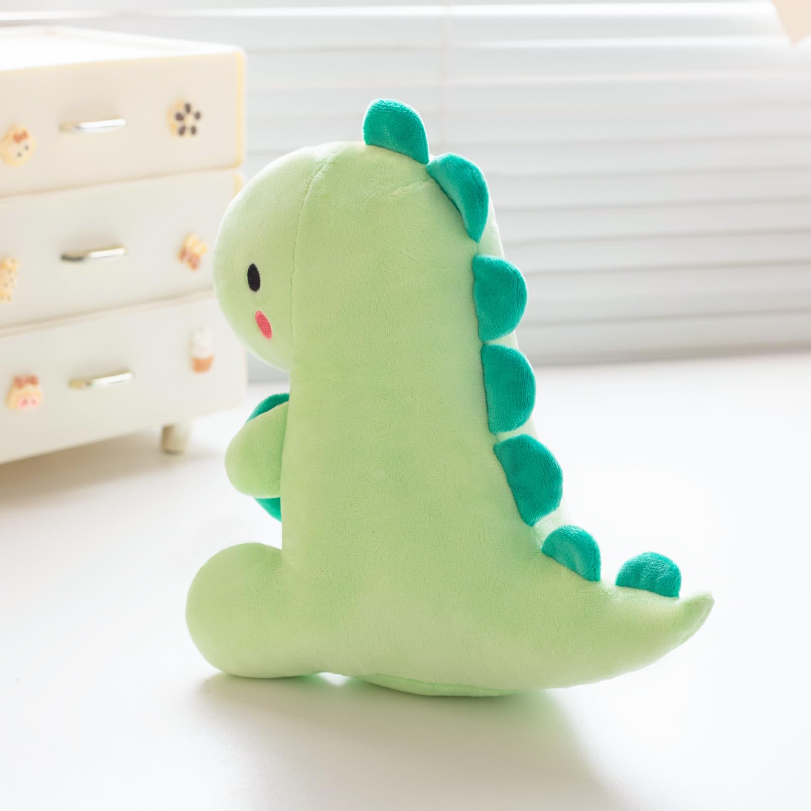 Alwoligag 10.8 Inch Dinosaur Stuffed Animal with Heart Chest Design - Soft Cute Plush Toy