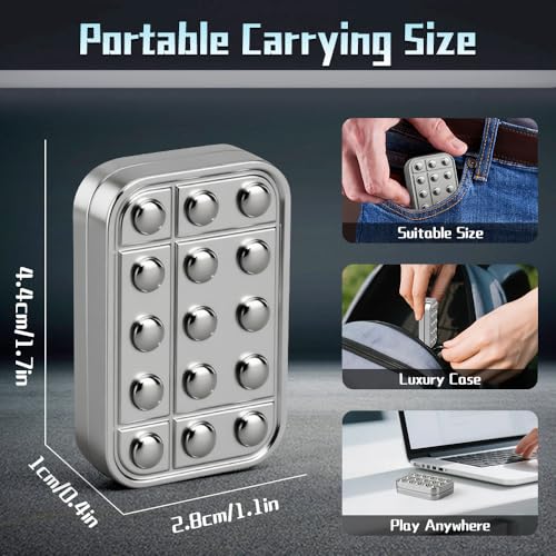 Amarlozn Magnetic Fidget Slider – Metal Clicker Toy for Stress Relief and Focus