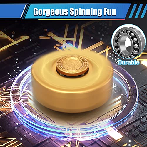 Amarlozn Metal Fidget Spinner Toy - Detachable Revolver Style with R188 Bearing, CNC Polished, Quiet Spinning for Stress Relief - Gift for Kids Adults