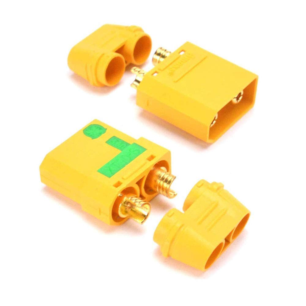 Amass XT90S Anti-Spark Connectors (5 Pairs) – Male/Female for RC Batteries & ESC