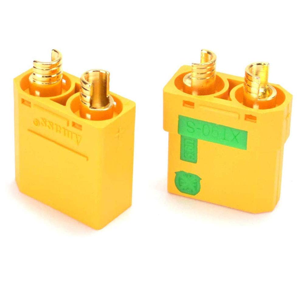 Amass XT90S Anti-Spark Connectors (5 Pairs) – Male/Female for RC Batteries & ESC
