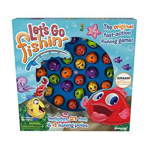 Amazon Exclusive Let's Go Fishin' with Lucky Ducks Bonus Card Game – Classic Fishing Fun for Ages 4+