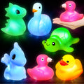AMENON 6-Pack Light Up Baby Bath Toys – Flashing Animal Toys for Toddlers Ages 1-3