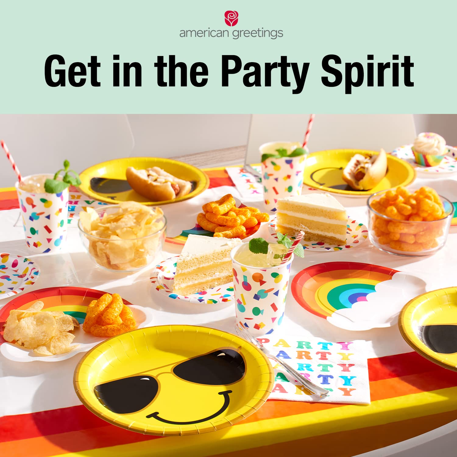 American Greetings Friends Dinner Plates, 36 Pack - 9 Inch Paper Plates for Themed Parties