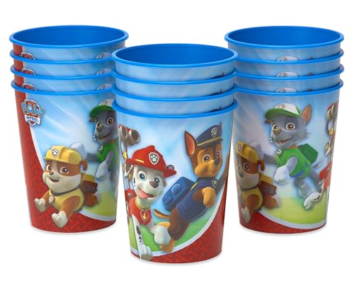American Greetings Paw Patrol 16 oz Reusable Plastic Cups, 12-Pack