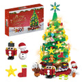 amireed 2025 Advent Calendar Christmas Building Blocks Kit with LED Light - 24 Days Countdown Building Set for Kids Teens
