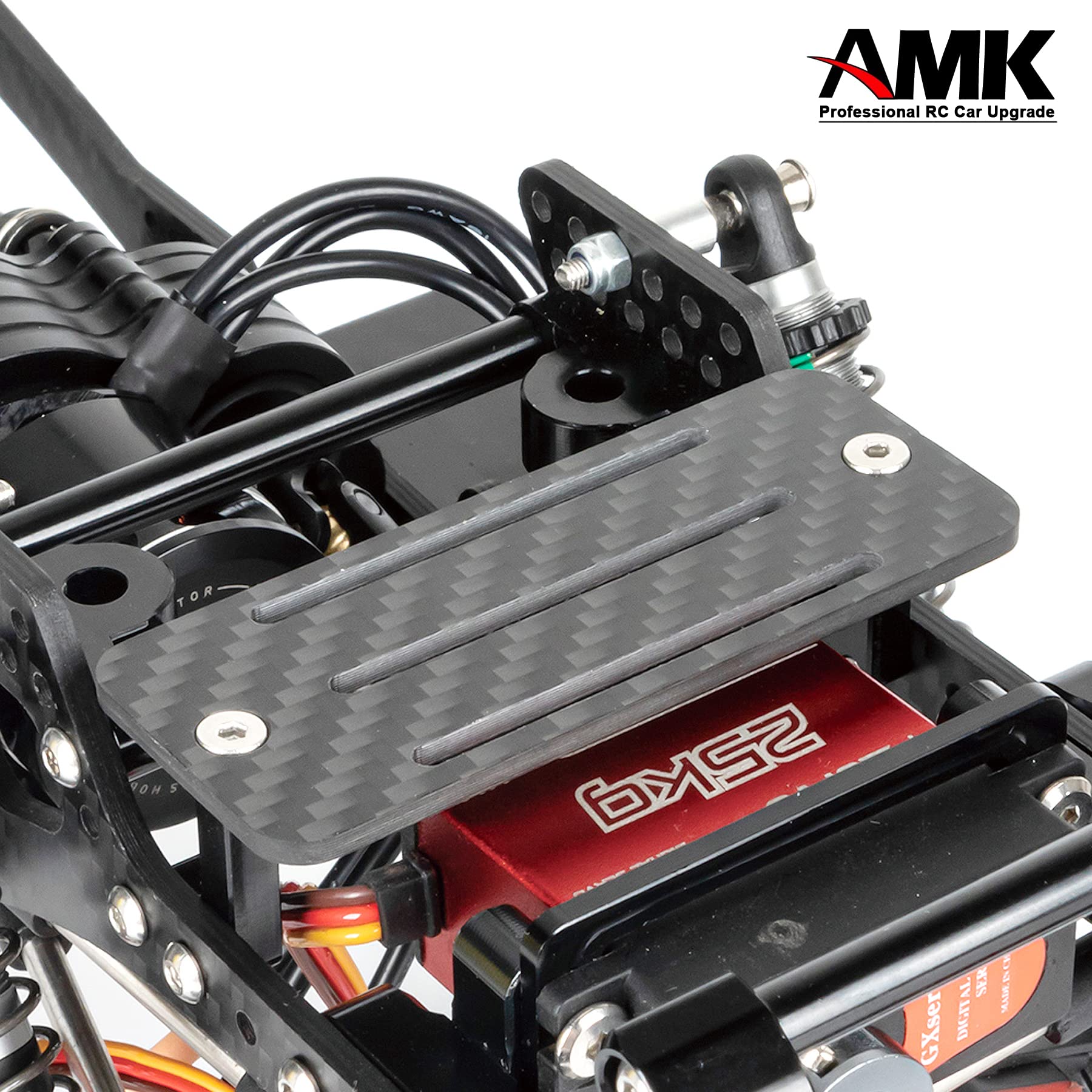 AMK Carbon Fiber Battery Tray & ESC Mount for 1/10 SCX10 Crawler LCG Chassis