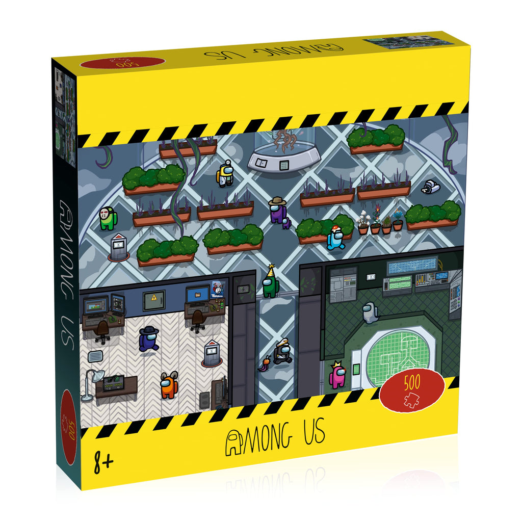 Among Us 500 Piece Jigsaw Puzzle – Officially Licensed Greenhouse Scene by Winning Moves